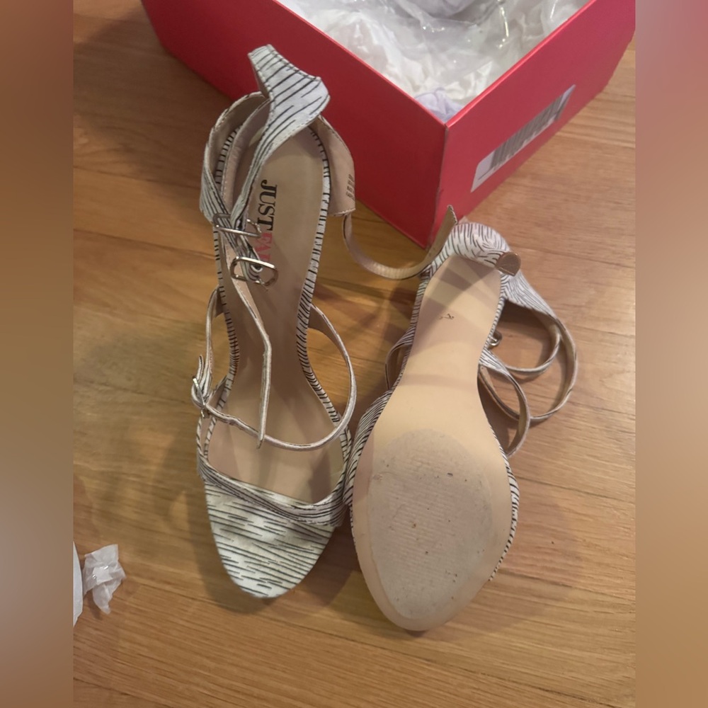 Zebra Pattern Heels - image 4